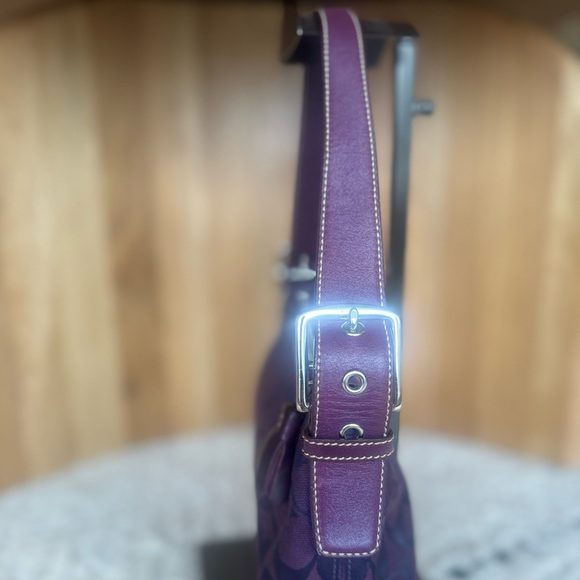 Rare Coach Vintage Y2K 2004 East West Purple/Plum Bag💜 - Picture 9 of 13